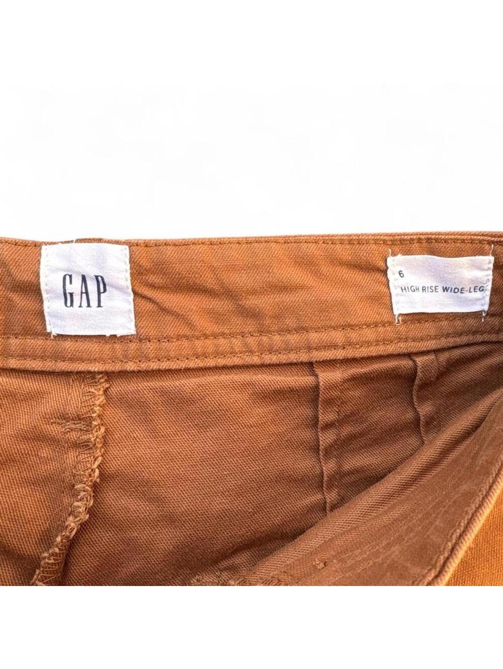 Gap Women's Orange and Tan Trousers - Picture 2 of 3